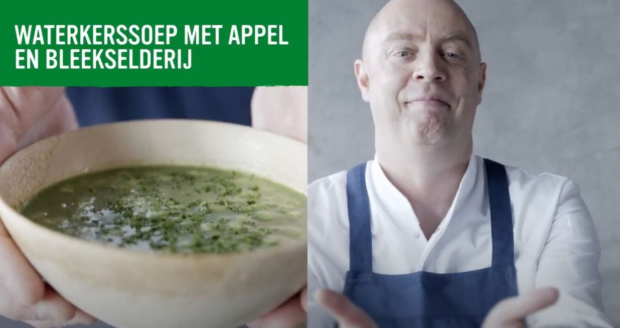 Knorr Professional - Waterkerssoep met appel en bleekselderij
