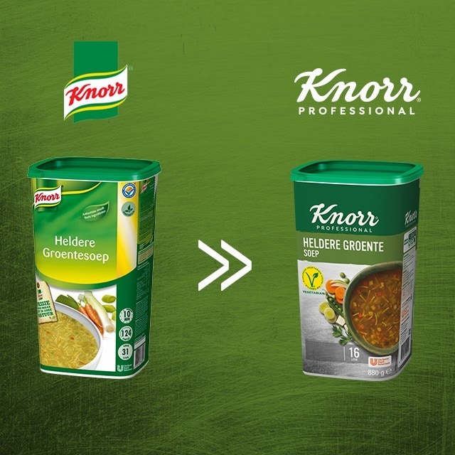 Vernieuwing Knorr Professional soep assortiment