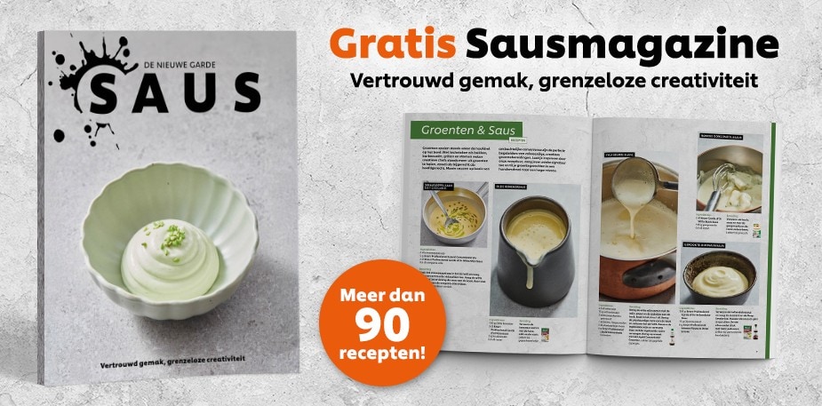 Gratis SAUS-magazine met meer dan 90 unieke recepten