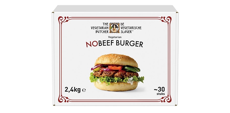 De Vegetarische Slager NoBeef Veganistische Hamburger 30x80g