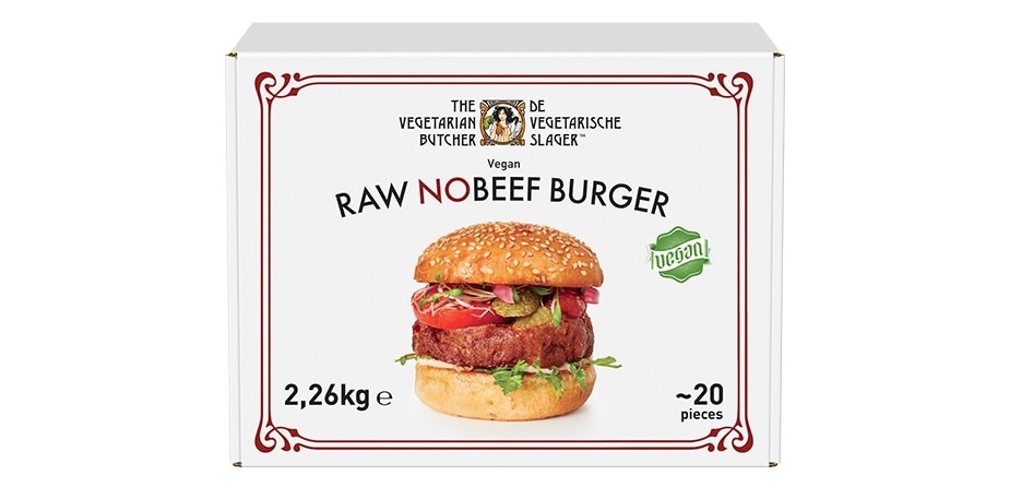 De Vegetarische Slager Raw NoBeef Veganistische Burger 20x113 g